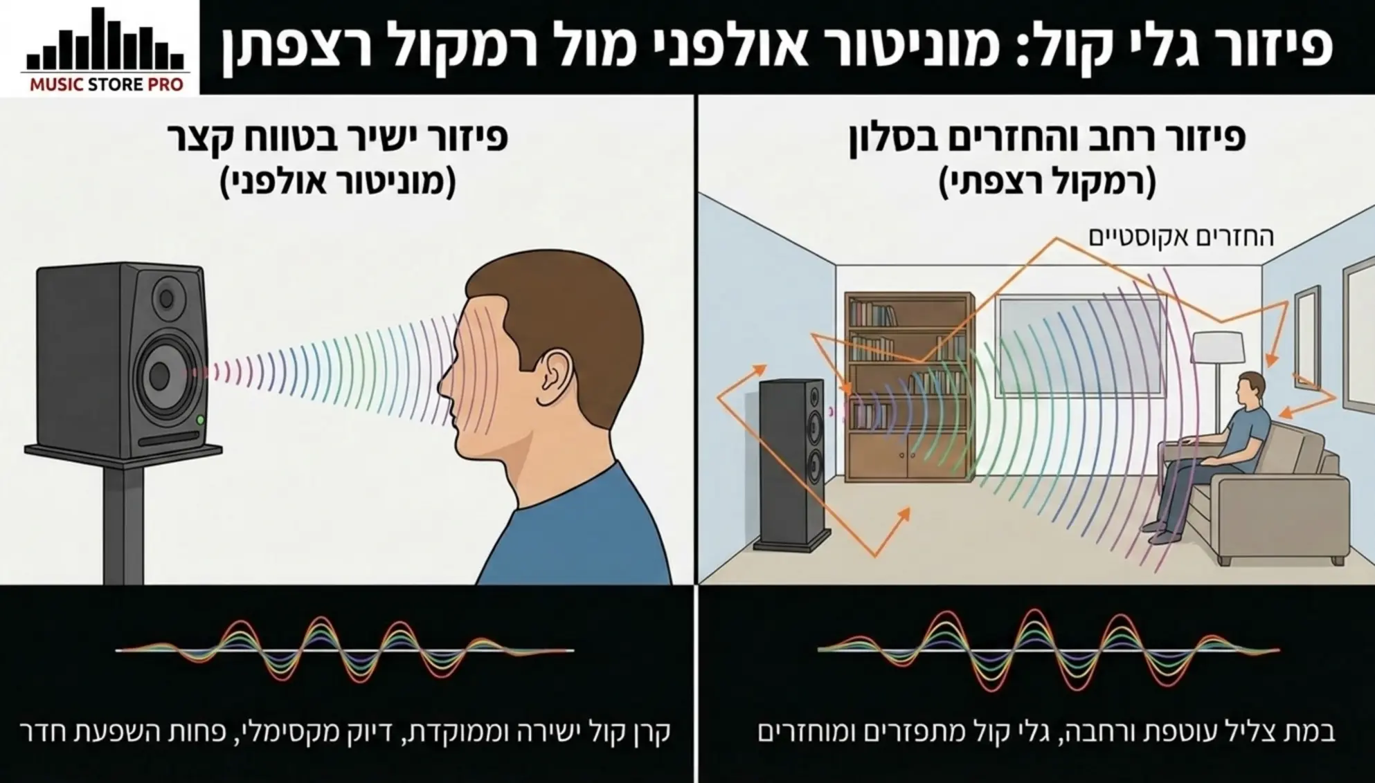 מוניטורים אולפניים בבית: האם הם מתאימים להאזנה למוזיקה?